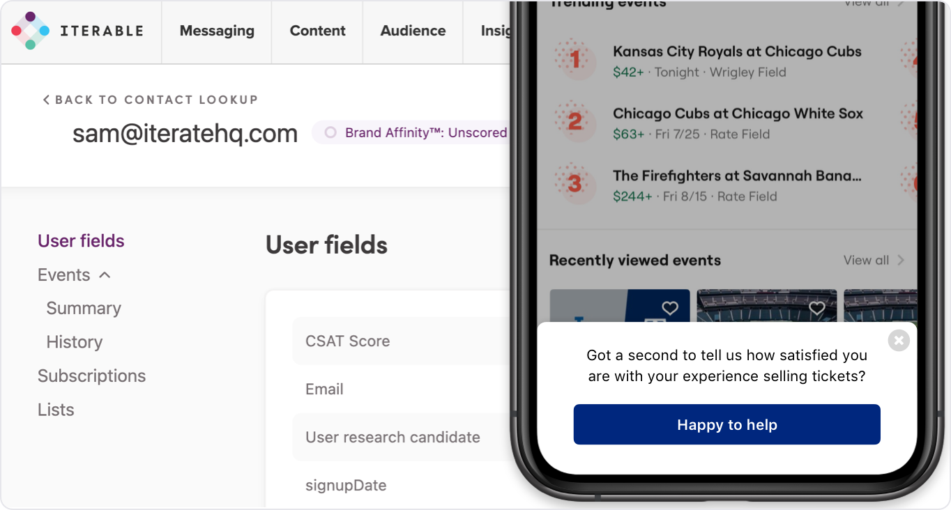 Iterable Embedded Surveys