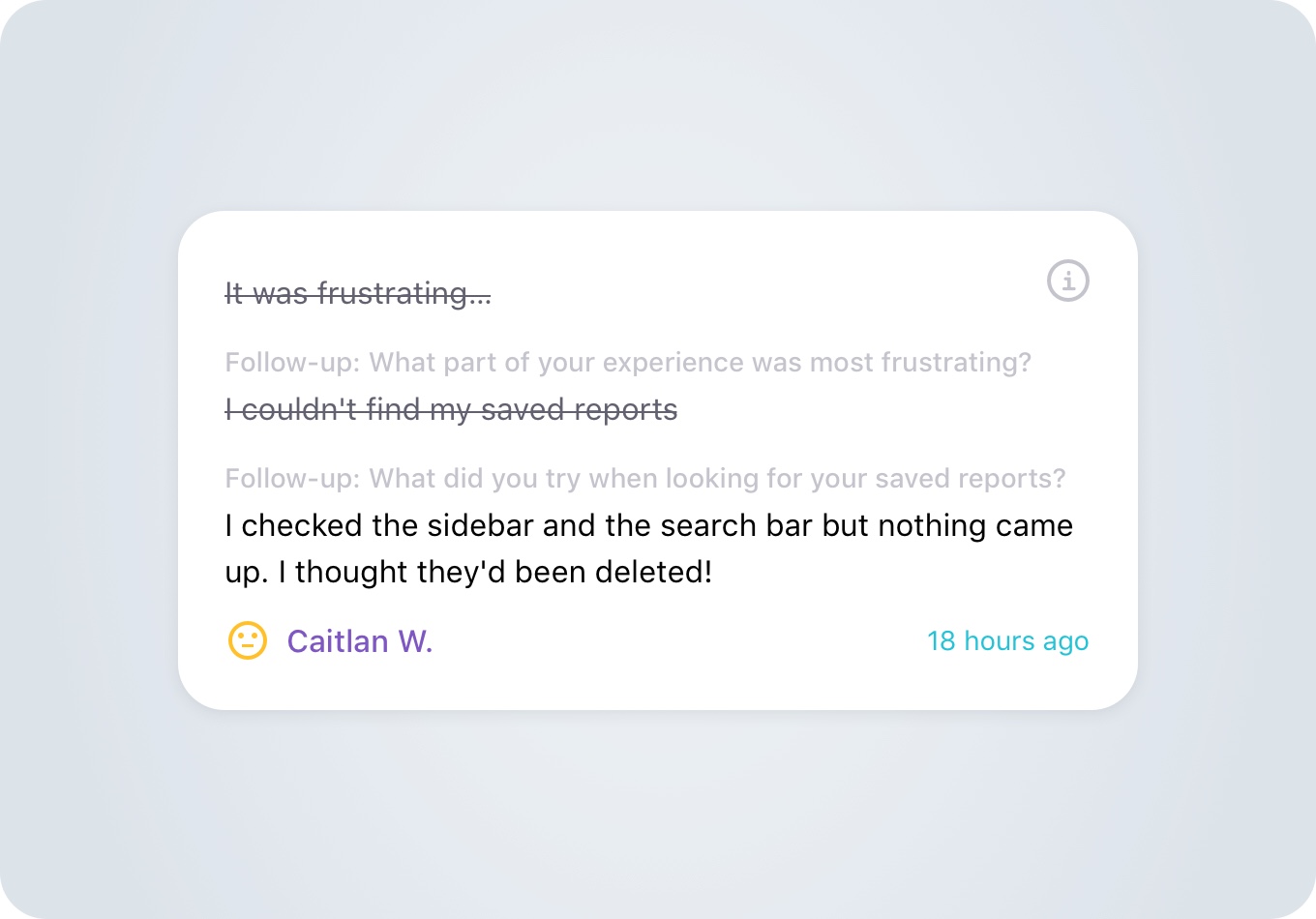 Follow-up questions