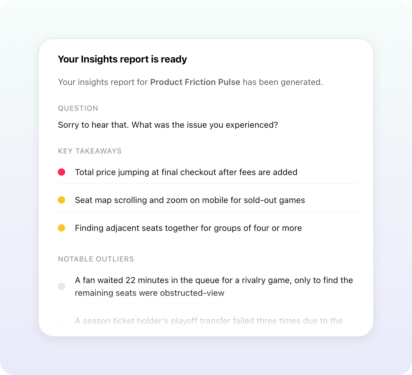 Insights report
